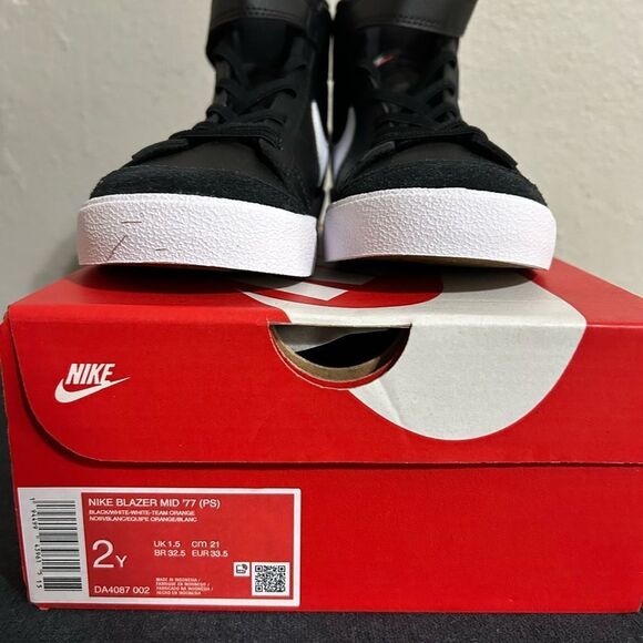 NEW Nike Blazer Mid 77 (PS) DA487 002 Size 2Y - Picture 3 of 7